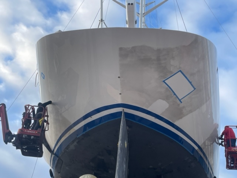 56 mtr Perini Navi gets the Zytexx treatment on their exhaust contamination